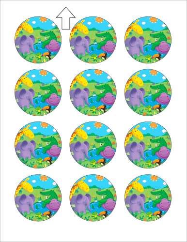 Jungle Animals Cupcake Images - Click Image to Close